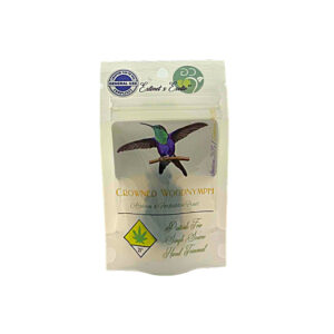 3.5g package of Deaux's famous Crowned Woodnymph 50/50 hybrid strain. This balanced hybrid hits the indica/sativa sweet spot, offering long-lasting focus and relaxation so you can have a stress-free experience while getting things done. It's 40% off this coming Saturday, December 20th. Shop the menu now.!