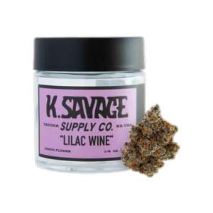Jar of 50/50 hybrid, Lilac Wine, from K-Savage. You can achieve soothing mental focus with this unique hybrid at 40% off this Saturday at Nature's Gifts. Get your weed in Sequim at the best prices on the Olympic Peninsula. Sequim weed never got better. Happy holidays!