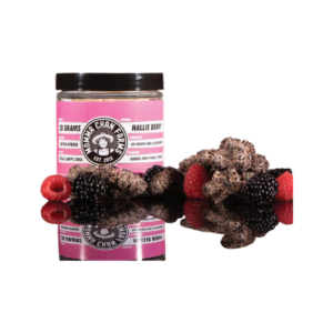 Jar of sativa-dominant Hallie Berry from Momma Chan Farms. Supercharge your day without stress with Momma Chan's most popular strain. Get it for 40% off at Nature's Gifts this Saturday, December 20th. Get your weed in Sequim at Nature's Gifts today.