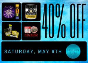 Weekly deals Flyer- 40% off Bacon's Buds, High End Farms, Lazy Bee Gardens, & Redbird.